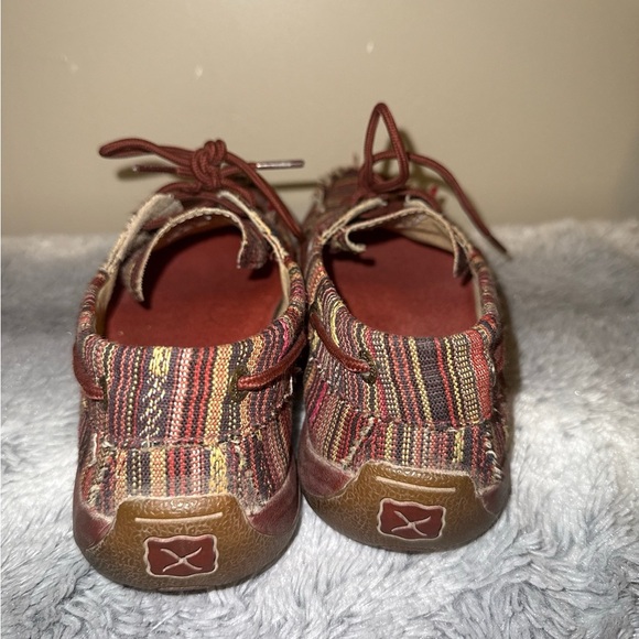 Twisted X Boots Hipster Textile Boat Shoe Non Slip Women’s 8 Driving Moccasin - Picture 5 of 7